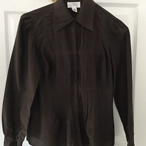 Loft, Woman’s Chocolate Brown Shirt